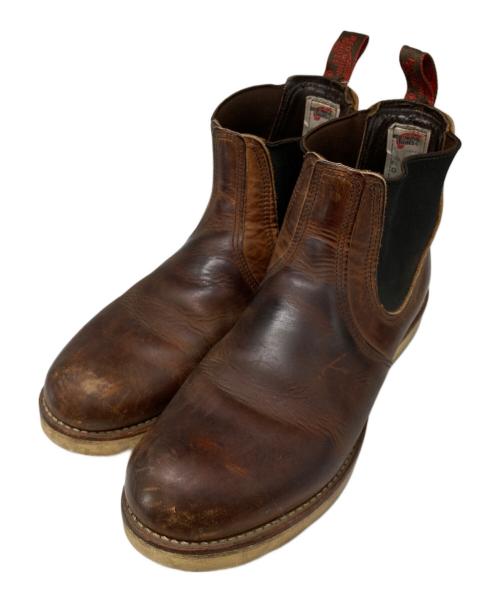 RED WING（レッドウィング）RED WING (レッドウィング) チェルシーブーツ ブラウン サイズ:US9 1/2Dの古着・服飾アイテム