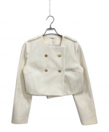 M ME EME（エムミーエメ）の古着「Cropped melton jacket」｜ホワイト