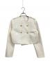 M ME EME（エムミーエメ）の古着「Cropped melton jacket」｜ホワイト