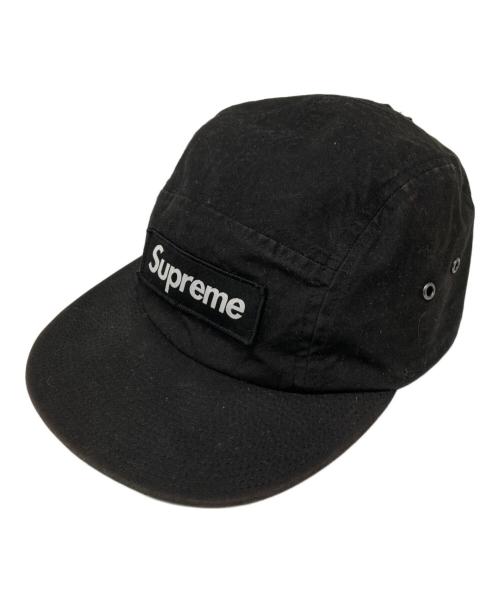 SUPREME（シュプリーム）Supreme (シュプリーム) 23FW Waxed Cotton Camp Cap ブラックの古着・服飾アイテム