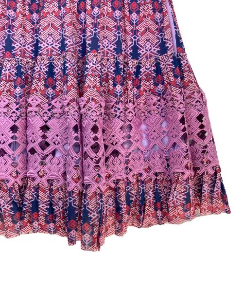 VIVIENNE TAM（ヴィヴィアンタム）VIVIENNE TAM (ヴィヴィアンタム) パワーネット総柄ワンピース パープル サイズ:38の古着・服飾アイテム