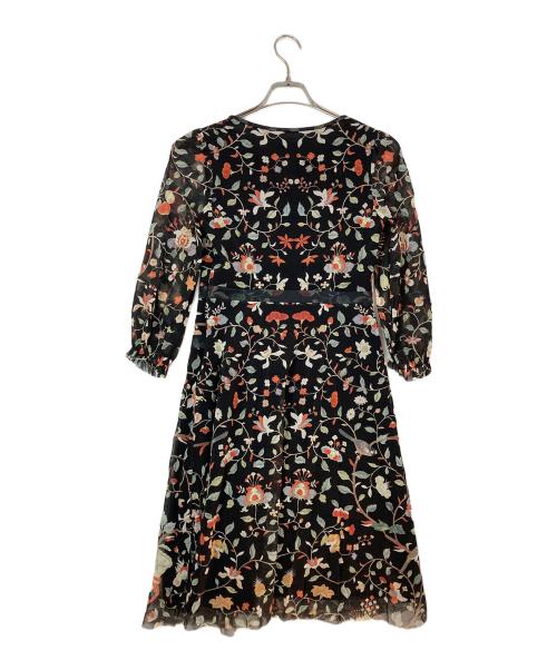 VIVIENNE TAM（ヴィヴィアンタム）VIVIENNE TAM (ヴィヴィアンタム) 花柄パワーネットワンピース ブラック サイズ:38の古着・服飾アイテム