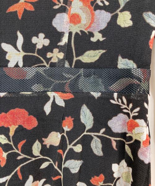 VIVIENNE TAM（ヴィヴィアンタム）VIVIENNE TAM (ヴィヴィアンタム) 花柄パワーネットワンピース ブラック サイズ:38の古着・服飾アイテム