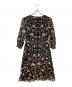 VIVIENNE TAM (ヴィヴィアンタム) 花柄パワーネットワンピース ブラック サイズ:38：20000円