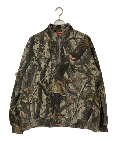 SUPREME（シュプリーム）Supreme (シュプリーム) 25ss Small Box Half Zip ブラウン サイズ:XLの古着・服飾アイテム