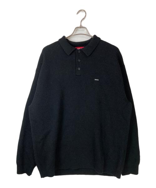 SUPREME（シュプリーム）Supreme (シュプリーム) 23FW Small Box Polo Sweater ブラック サイズ:XXLの古着・服飾アイテム