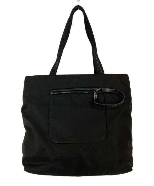 PRADA（プラダ）PRADA (プラダ) ナイロントートバッグ ブラックの古着・服飾アイテム