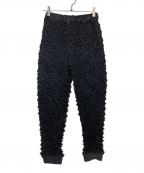 BUNZABUROブンザブロウ）の古着「ツンツンのパンツ」｜ブラック