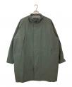 ）の古着「スタンドカラーコート」｜グリーン
