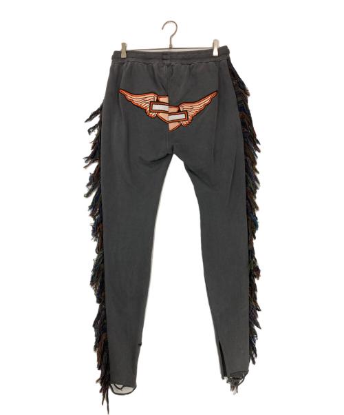 ALCHEMIST（アルケミスト）ALCHEMIST (アルケミスト) フリンジダメージ加工スウェットパンツ グレー サイズ:Lの古着・服飾アイテム