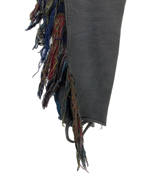 ALCHEMIST（アルケミスト）ALCHEMIST (アルケミスト) フリンジダメージ加工スウェットパンツ グレー サイズ:Lの古着・服飾アイテム