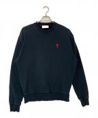 AMI Alexandre Mattiussiアミアレクサンドルマテュッシ）の古着「AMI DE COEUR SWEATSHIRT」｜ブラック