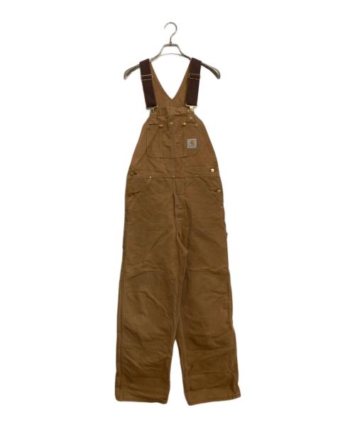CarHartt（カーハート）CarHartt (カーハート) ダック地ダブルニーオーバーオール キャメル サイズ:W30×L30の古着・服飾アイテム