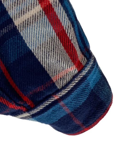 big mac（ビッグマック）BIG MAC (ビッグマック) ヘビーネルシャツ ブルー サイズ:Lの古着・服飾アイテム