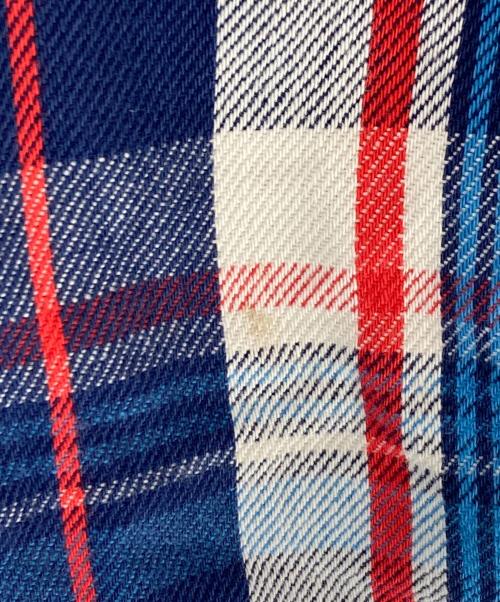 big mac（ビッグマック）BIG MAC (ビッグマック) ヘビーネルシャツ ブルー サイズ:Lの古着・服飾アイテム