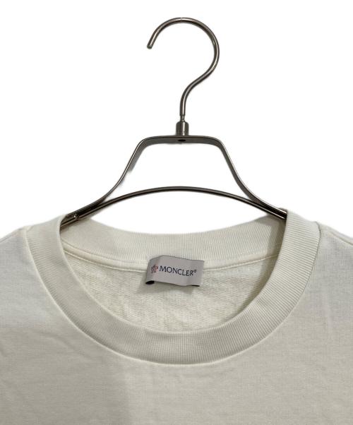 MONCLER（モンクレール）MONCLER (モンクレール) パッチエンブレムスウェット　 ホワイト サイズ:Ⅿの古着・服飾アイテム