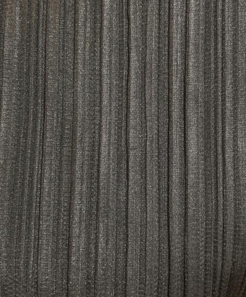 PLEATS PLEASE（プリーツプリーズ）PLEATS PLEASE (プリーツプリーズ) ハイネック長袖プリーツカットソー ブラック サイズ:4の古着・服飾アイテム