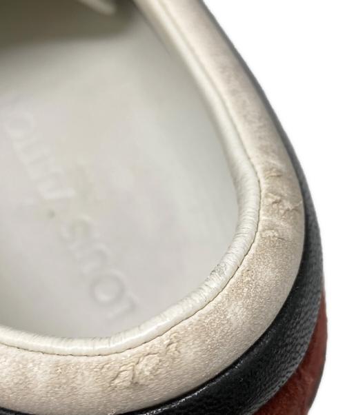 LOUIS VUITTON（ルイ ヴィトン）LOUIS VUITTON (ルイ ヴィトン) チェックモノグラムスニーカー　ローカットスニーカー　チェックスニーカー ホワイト×レッド サイズ: 8 1/2の古着・服飾アイテム