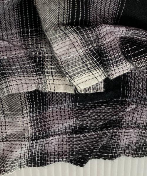 TOWN CRAFT（タウンクラフト）TOWN CRAFT (タウンクラフト) 50-60’sオンブレチェックシャツ ブラック×パープル サイズ:実寸(身幅52cm×着丈71cm)の古着・服飾アイテム