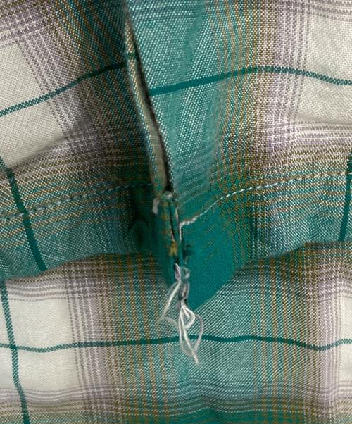 TOWN CRAFT（タウンクラフト）TOWN CRAFT (タウンクラフト) 50-60’sオンブレチェックシャツ グリーン サイズ:実寸(身幅52cm×着丈70cm)の古着・服飾アイテム