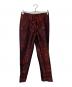 Jean Paul GAULTIER FEMME（ジャンポールゴルチェフェム）の古着「総柄ジャガードパンツ」｜レッド