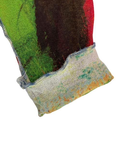 Jean Paul Gaultier FEMME（ジャンポールゴルチエ フェム）Jean Paul GAULTIER FEMME (ジャンポールゴルチェフェム) サイケデリックシャツ レッド サイズ:40の古着・服飾アイテム