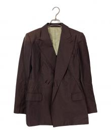 Jean Paul GAULTIER CLASSIQUE（ジャンポールゴルチエクラシック）の古着「デザインテーラードジャケット」｜ブラウン