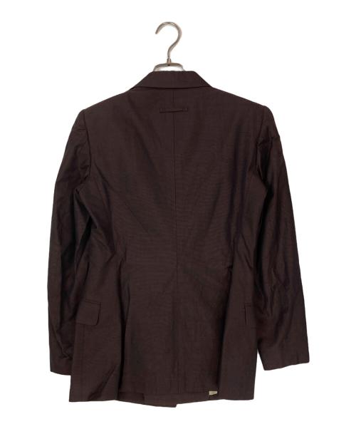 Jean Paul GAULTIER CLASSIQUE（ジャンポールゴルチエクラシック）Jean Paul GAULTIER CLASSIQUE (ジャンポールゴルチエクラシック) デザインテーラードジャケット ブラウン サイズ:40の古着・服飾アイテム