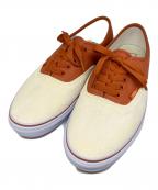 VANSバンズ）の古着「オーセンティックスニーカー」｜アイボリー×オレンジ