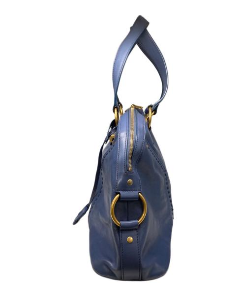 Yves Saint Laurent Rive Gauche（イヴ・サンローラン リヴ・ゴーシュ）Yves Saint Laurent Rive Gauche (イヴ・サンローラン リヴ・ゴーシュ) ハンドバッグ ネイビーの古着・服飾アイテム