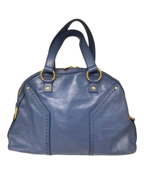 Yves Saint Laurent Rive Gauche（イヴ・サンローラン リヴ・ゴーシュ）Yves Saint Laurent Rive Gauche (イヴ・サンローラン リヴ・ゴーシュ) ハンドバッグ ネイビーの古着・服飾アイテム