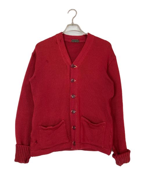 VINTAGE（ヴィンテージ）VINTAGE (ヴィンテージ) 40'sレターマンカーディガン レッド サイズ:不明の古着・服飾アイテム