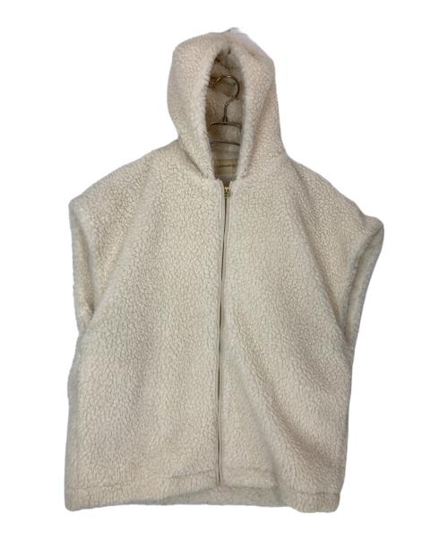 Curensology（カレンソロジー）Curensology (カレンソロジー) 23AW ボアフーディーベスト ホワイト サイズ:FREEの古着・服飾アイテム