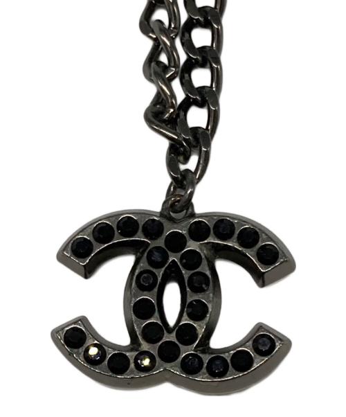 CHANEL（シャネル）CHANEL (シャネル) ラインストーンネックレス ブラックの古着・服飾アイテム