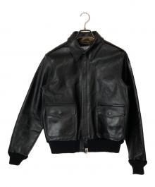 A BATHING APE（ア ベイシング エイプ）の古着「HORSE LEATHER A-2 JACKET」｜ブラック