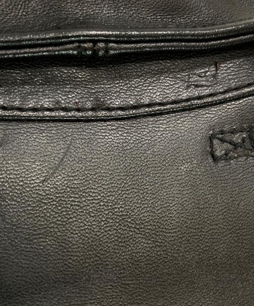 A BATHING APE（ア ベイシング エイプ）A BATHING APE (ア ベイシング エイプ) HORSE LEATHER A-2 JACKET ブラック サイズ:Ⅿの古着・服飾アイテム