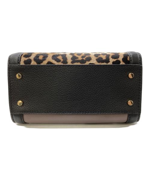 Kate Spade（ケイトスペード）Kate Spade (ケイトスペード) ハラコ2WAYショルダーバッグ ブラック×ベージュの古着・服飾アイテム