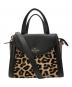 Kate Spade（ケイトスペード）の古着「ハラコ2WAYショルダーバッグ」｜ブラック×ベージュ