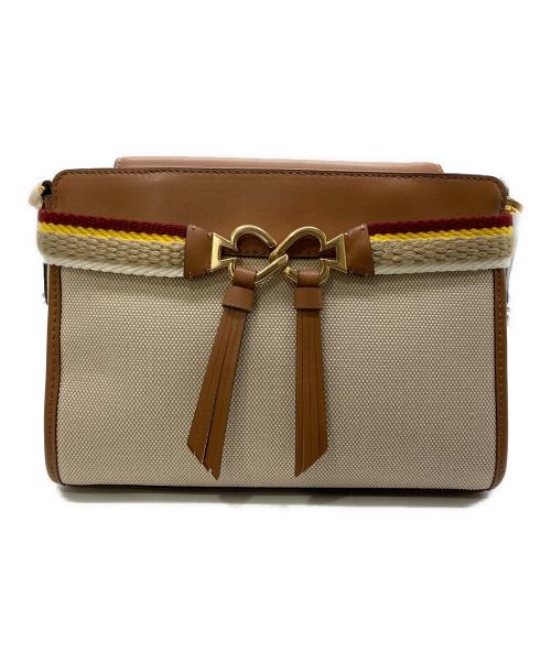 Kate Spade（ケイトスペード）Kate Spade (ケイトスペード) トゥージュールキャンバスショルダーバッグ ベージュの古着・服飾アイテム