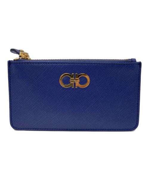 Salvatore Ferragamo（サルヴァトーレ フェラガモ）Salvatore Ferragamo (サルヴァトーレ フェラガモ) ガンチーニカードケース ブルーの古着・服飾アイテム