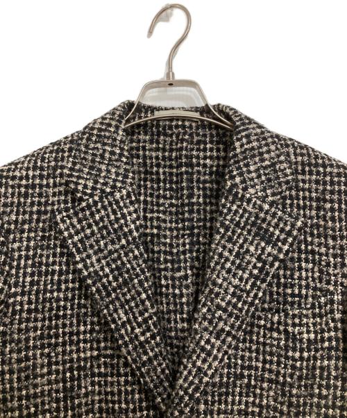 BOGLIOLI（ボリオリ）BOGLIOLI (ボリオリ) モヘアアルパカ混ツイード2Bジャケット ブラック×ベージュ サイズ:44の古着・服飾アイテム