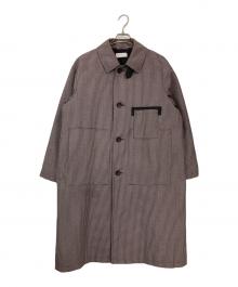 taupe（トープ）の古着「ヴィンテージパターンバルカラーコート」｜パープル