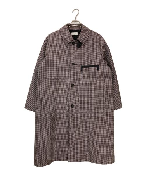 taupe（トープ）TAUPE (トープ) ヴィンテージパターンバルカラーコート パープル サイズ:2の古着・服飾アイテム