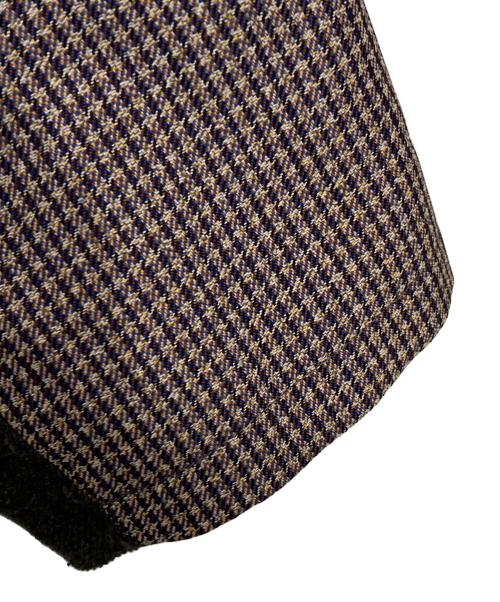 taupe（トープ）TAUPE (トープ) ヴィンテージパターンバルカラーコート パープル サイズ:2の古着・服飾アイテム