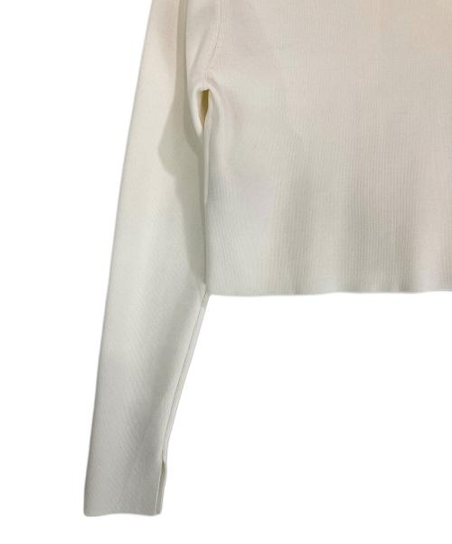 Adam et Rope（アダム エ ロペ）Adam et Rope (アダム エ ロペ) セレクトレングスクルーネックニットカーディガン ホワイト サイズ:S 未使用品の古着・服飾アイテム