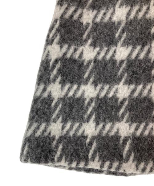 sheller（シェリエ）sheller (シェリエ) アンゴラチャックツイードスコート グレー サイズ:Sの古着・服飾アイテム