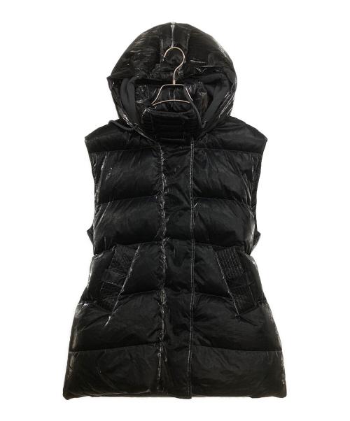 DIESEL（ディーゼル）DIESEL (ディーゼル) ダウンベスト　パーカーベスト　フーディーベスト　 ブラック サイズ:XXSの古着・服飾アイテム