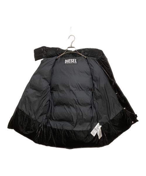 DIESEL（ディーゼル）DIESEL (ディーゼル) ダウンベスト　パーカーベスト　フーディーベスト　 ブラック サイズ:XXSの古着・服飾アイテム
