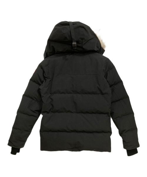 CANADA GOOSE（カナダグース）CANADA GOOSE (カナダグース) ウィンダムパーカ　ファージャケット　ダウンジャケット　中綿ジャケット　フーディージャケット ブラック サイズ:Sの古着・服飾アイテム