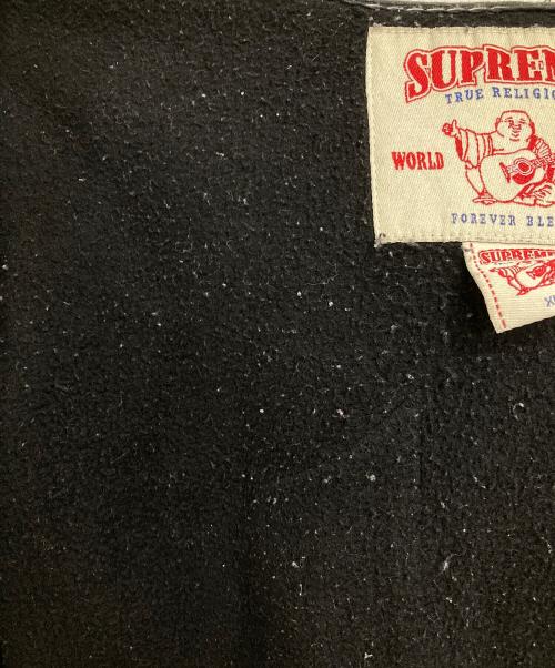 SUPREME（シュプリーム）SUPREME (シュプリーム) TRUE RELIGION (トゥルー レリジョン) Zip Up Hooded Sweatshirt　ジップアップパーカー　フルジップパーカー　フーディースウェットパーカー ブラック サイズ:XLの古着・服飾アイテム